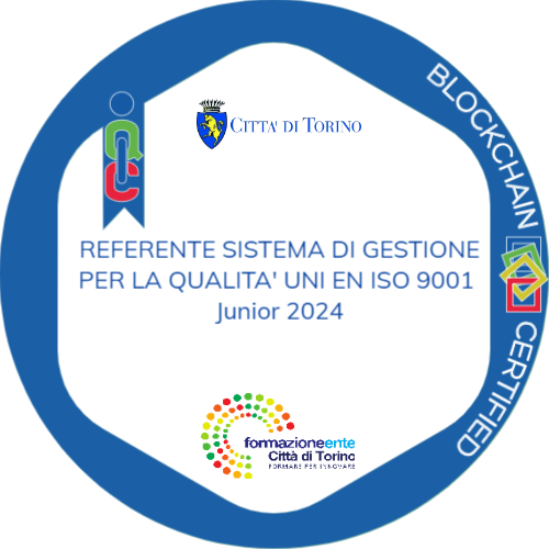 Referente Sistema di gestione per la qualità UNI EN ISO 9001 Junior 2024